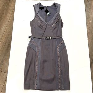 Bebe gorgeous gray and silver dress